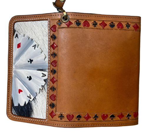 Klassy Cowgirl Leather Clutch Phone Wallet - 'Four of a Kind' #3